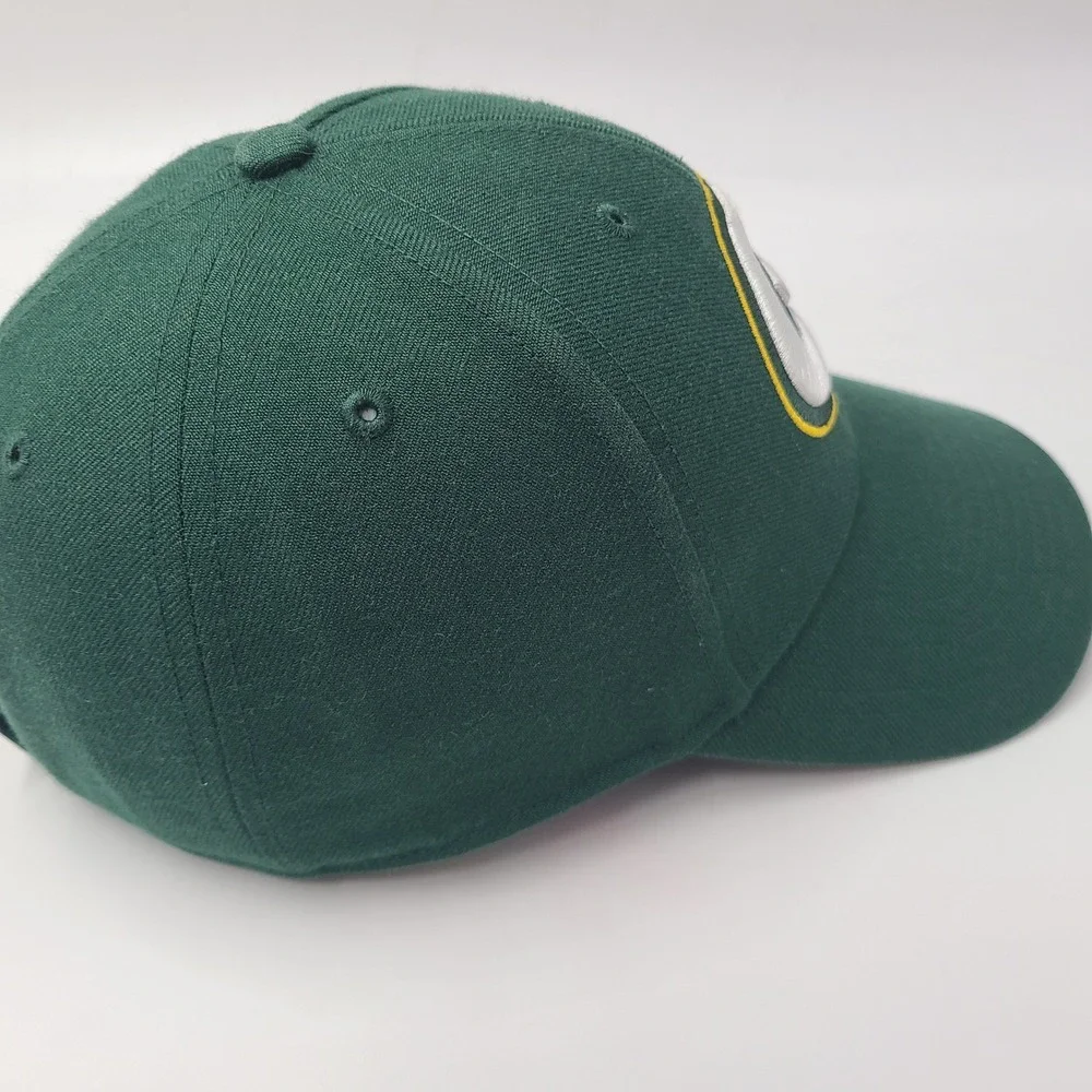 Green Bay Packers Hat Adjustable 47 Brand Green NFL Football Logo Wool Blend Men